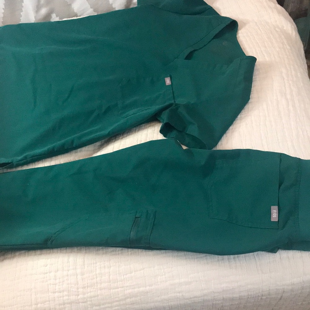 Figs Green Scrubs XXS top XS/P